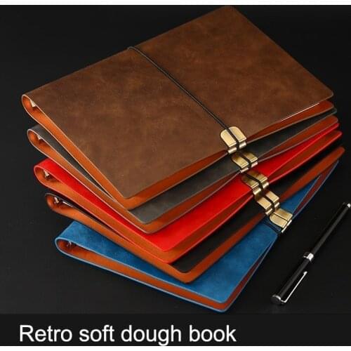 Soft notebook business loose-leaf notebook students class assignment book package school supplies diary