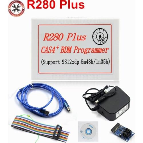 NEWEST R280 Plus CAS4 BDM Programmer Support MC9S12XEP100 Chip Microcontroller Dedicated Programmer for BMW DHL Free