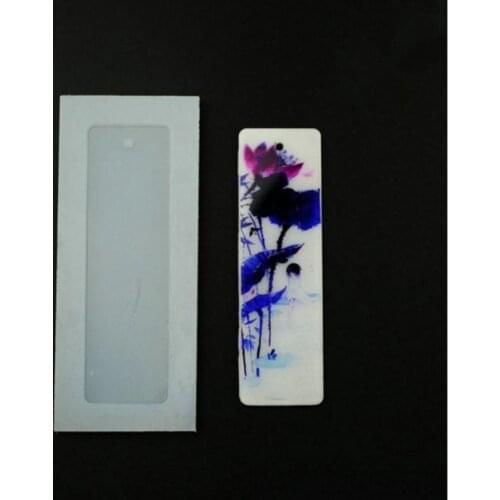 New blank big small rectangle bookmark mold silicone mold mold and hole epoxy resin jewelry Bookmark
