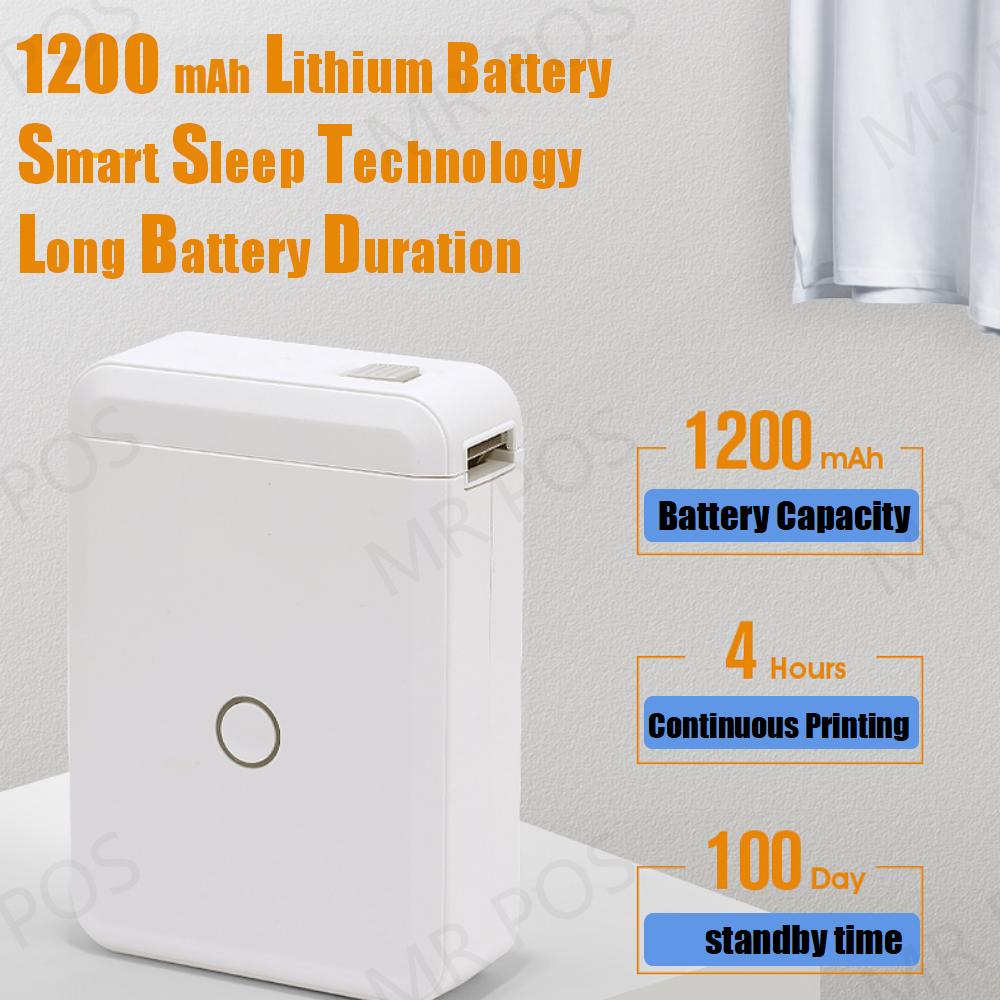 Niimbot D110 No Ink Thermal Label Printer Portable Pocket Label Maker for Mobile Phone Home Office Use Mini Printing Machine
