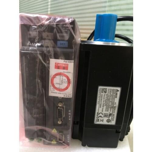 NEMA32 80mm 220v 750w 2.39NM 3000rpm 17bit ASD-B2-0721-B+ECMA-C20807RS Delta AC servo motor&drive kit&3m cable