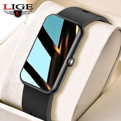 LIGE Women Smart Watch Smart Bracelet Exercise Men Watches Blood Pressure Heart Rate IP68 Waterproof Smartwatch For Huawei Phone