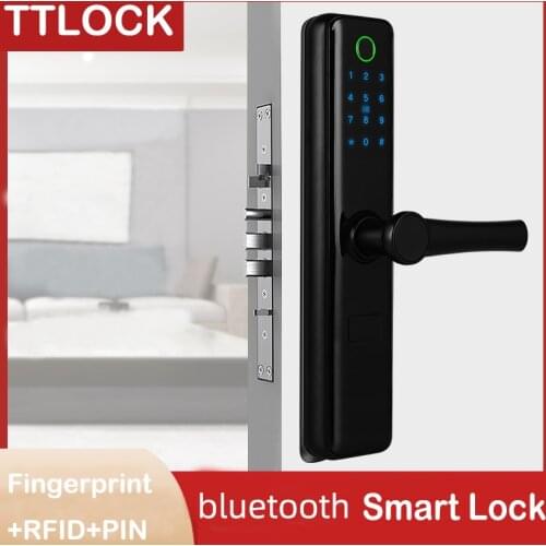 Fingerprint Cerradura Inteligente TTlockApp Lock Fechadura Eletronica Security Smart password Lock bluetooth WiFi RFID Door Lock