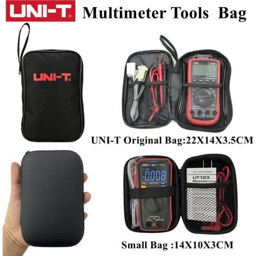 UNI-T Original Canvas Multimeter Bag Black Waterproof Tools Bag case For UT139 UT61 UT89XD Series Universal