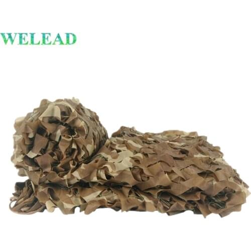 WELEAD 2.5M Desert Military Reinforced Camouflage Nets Sand Beige 150D Oxford for Garden Hiding Outdoor Shading Mesh Terrace