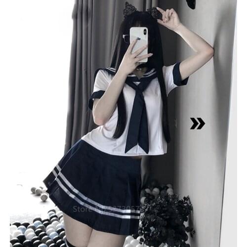Women Sexy Cosplay Lingerie Student Uniform school girl Ladies Erotic Costume Babydoll Dress Women Lace Miniskirt Outfit Sailor