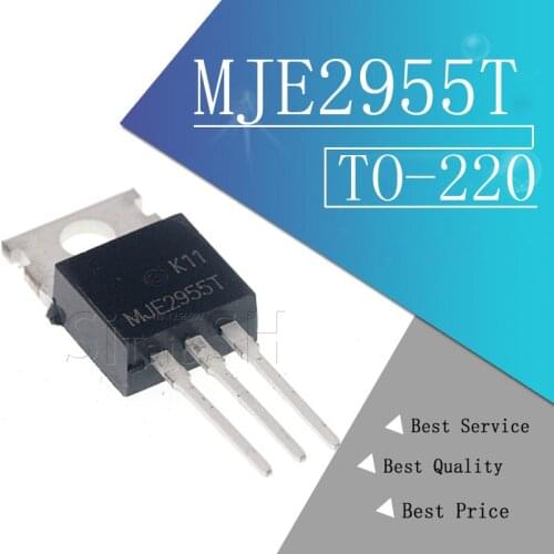 10PCS/LOT New MJE2955T 60V/10A/75W PNP Power Transistor MJE2955 Inline TO-220