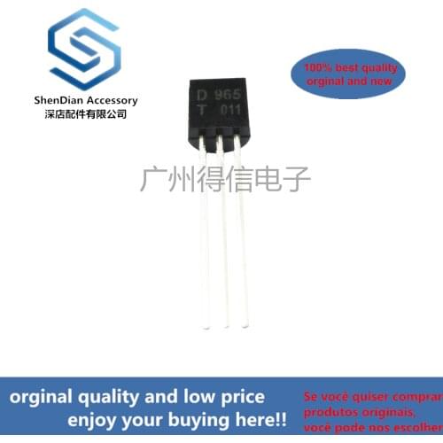 30pcs 100% orginal new 2SD965T D965 965 TO-92 Silicon NPN transistor in a SOT-89 Plastic Package real photo