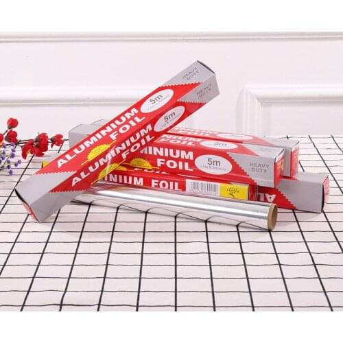 5 Meters Barbecue Aluminum Foil Outdoor Barbecue Grilled Sweet Potato Oven Baking Disposable Tin Foil