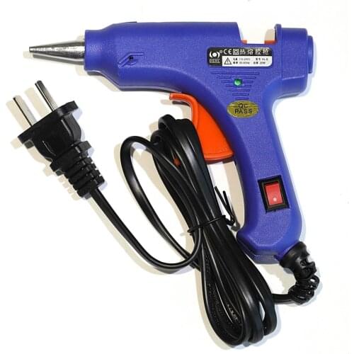 Free 4pcs Glue Sticks 110V & 220V Hot Melt Glue Stick Blue Gun Applicator For Crafts Repair DIY tools parts accessories A105