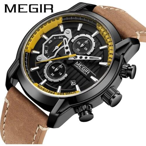 Relogio Masculino MEGIR Military Sports Watch Men Top Brand Luxury Army Quartz Watches Mens Creative Chronograph Clock Male New