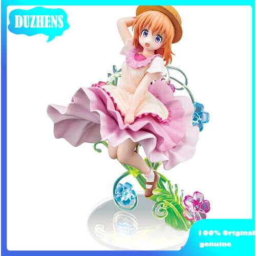 Is the order a rabbit? Hoto Kokoa Flower summer dress 22cm PVC Action Figure Anime Figure Model Toys Figure Collection Doll Gift