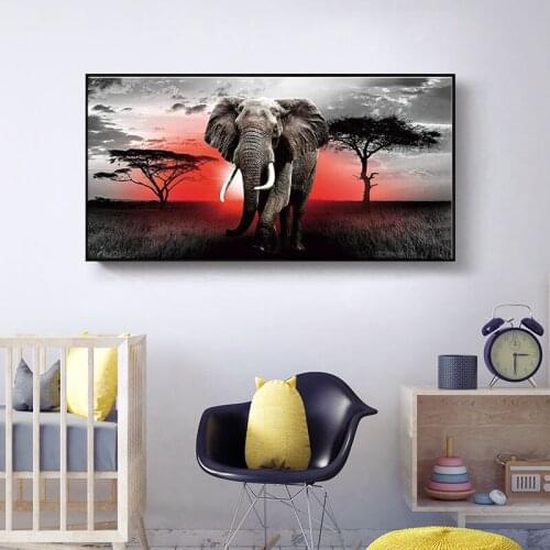 HUACAN diamond painting Full Square/Round animal elephant 5d diamond embroidery tree Handmade Gift Home Decor