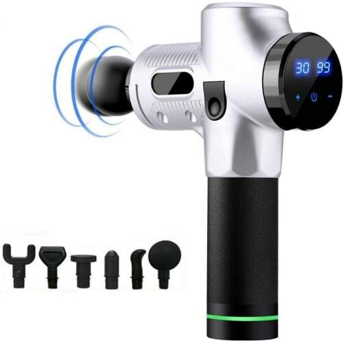 LCD Display Fascia Massage Gun Deep Muscle Massager Body Neck Massage Exercising Relaxation Slimming Shaping Pain Relief