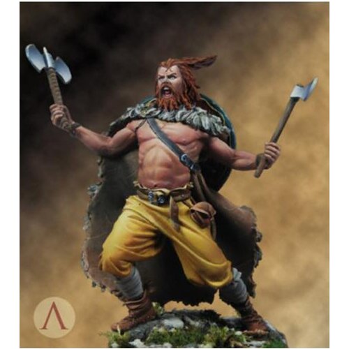 1/24 Scale Resin Figure Axeman 75mm