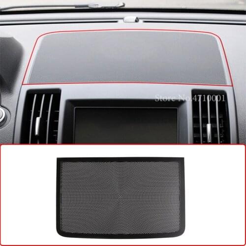 Aluminum Alloy Car Styling Dashboard Audio Speaker Net Cover Trim Stickers For Land Rover Freelander 2 2013-2015 Auto Accessorie