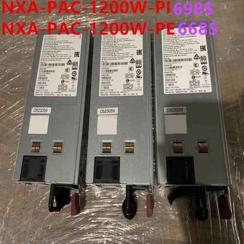 New PSU For Cisco Nexus 9000 1200W Power Supply NXA-PAC-1200W-PI NXA-PAC-1200W-PE
