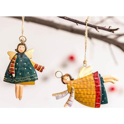 Hanging Doll Christmas Pendant Christmas Tree Metal Ornaments Diy Pendant Christmas Party Decorations For Home Party Xmas