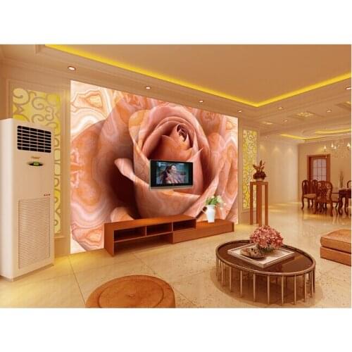 Custom papel DE parede para quarto marble rose to the living room TV wall papel DE parede vinyl which wallpaper