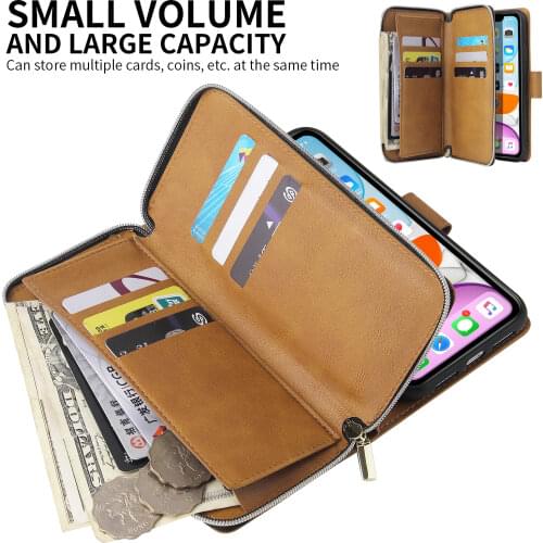 Zipper Case Luxury Leather Flip Wallet Cover For Huawei Honor 8X JSN-AL00-AL00a-TL00-L21 Case Phone Card Slot Phone Cover Bag