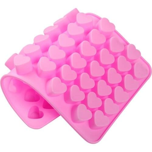 3D Silicone DIY Heart Form Chocolate Fondant Mold Cake Decorating Heart Shape Mould Ice Soap Jelly Tray Kitchen Baking Tool