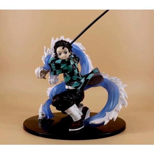 Tronzo Demon Slayer Kimetsu no Yaiba Kamado Tanjirou Water Wheel moves PVC Action Figure Collectible Model Toys Gifts