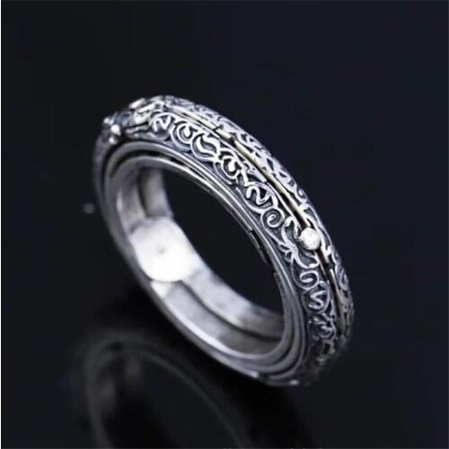 Creative Astronomical Ball Ring Complex Rotating Clamshell Astronomical Ring Universe Student Constellation Ring Jewelry 5/11