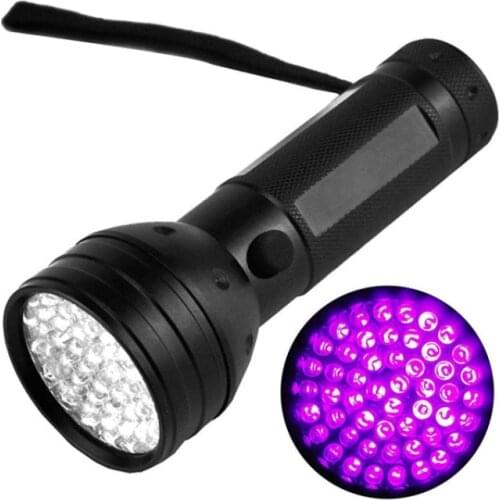 Flashlight Light 51 LED Blacklight Detector for Dog/Cat Urine,Dry Stains,Bed Bug, Matching with Pet Odor Eliminatornator, Uv-2