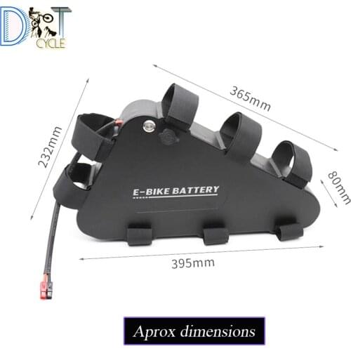 High power 1000W 1500W 48V 20Ah 52V 28Ah 60V 20Ah big triangle frame battery 40A BMS trianlge battery for mtb bike with charger