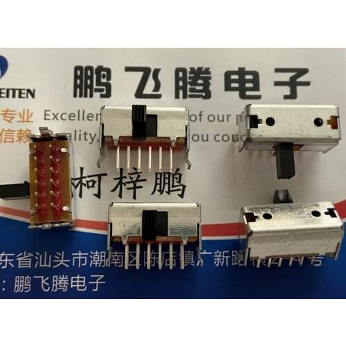 1PCS Japan ALPS SSSF141000 toggle switch 12 feet 2 gear straight plug side dial sliding belt bracket horizontal