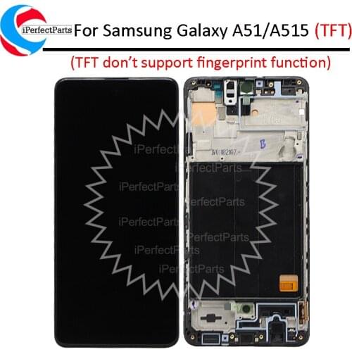 Incell TFT For Samsung Galaxy A51 LCD A515 A515F A515F/DS A515FD Display with frame Touch Panel Screen Digitizer Assembly
