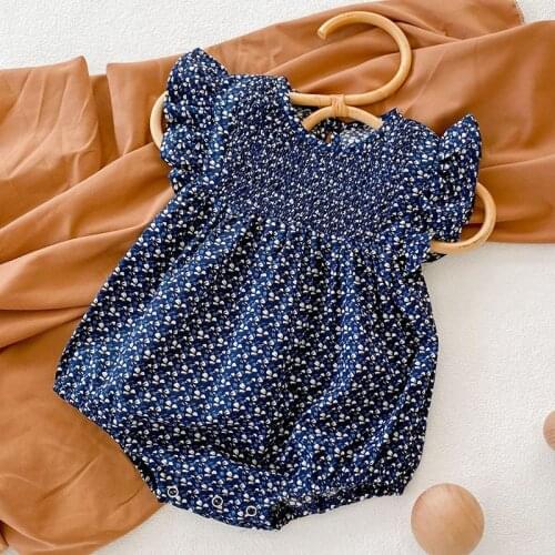 0-3Yrs Baby Girl Sleeveless Printing Romper Summer Children Rompers Kids Baby Girl Dot Clothes Romper Infant Rompers