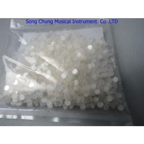 100 pcs white shell round blanks 2.8mm shell blanks diamond cut