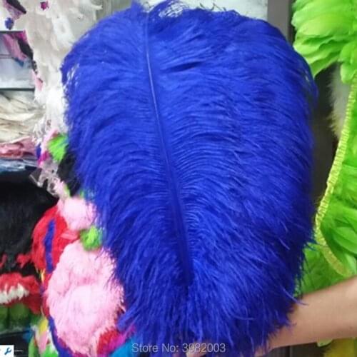100 pcs sapphire ostrich feathers 45-50 cm / 18-20 inches ostrich feather wedding celebration decoration