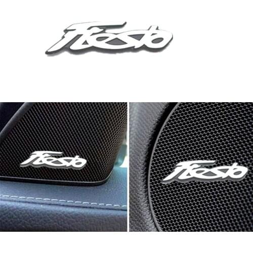 3D Car Styling Sticker Aluminum Emblem interior Speaker audio Badge for Ford Fiesta EcoSport