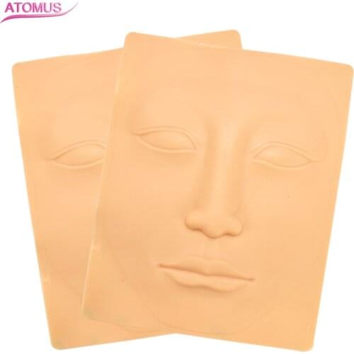 ATOMUS 1pc 3D Tattoo Practice Skin Silicone Pele Artificial Tattoo Fake Skin For Beginners Permanent Piel Sintetica Tatuaje