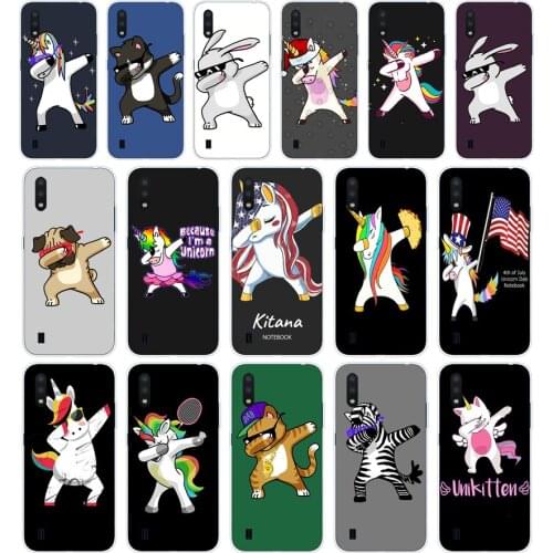 54 Pandas Unicorn fundas Capinha Etui Soft Silicone Tpu Cover phone Case for Samsung Galaxy A01 A10 2019 A20 A20E A20S M11 M21
