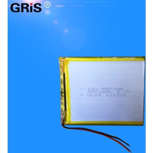557390P 3200mah with protective plate lithium polymer battery 3.7V MP3 flat panel circuit board battery Rechargeable Li-ion Cell