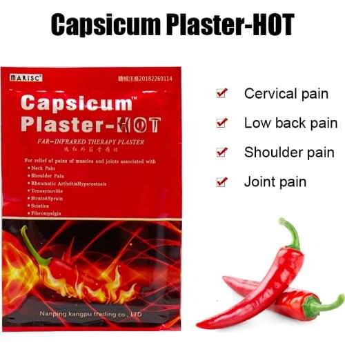 8PCS Hot Pepper Analgesic Patch Rheumatoid Arthritis Knee Muscle Spondylosis Joints Orthopedic Pain Relief Body Massage Plaster