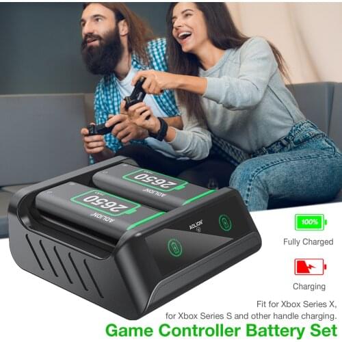 2650 MAh Gamepad Battery For Xbox Series Gamepad Dual Rechargeable Battery Set Dual Wireless Gamepad Battery Charger