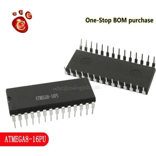 ATMEGA8-16PU DIP28 DIP-28 IC MCU 8BIT 8KB FLASH 28DIP IC transistor New original 5PCS/LOT