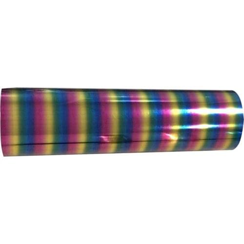 Free shipping 1 sheet 25cmx100cm hologram Rainbow Heat Transfer Vinyl Iron on Film HTV T-shirt