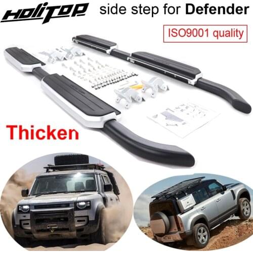 New Arrival side step nerf bar running board for Land Rover Defender 2020 2021,original model,thicken aluminum, can load 300kg