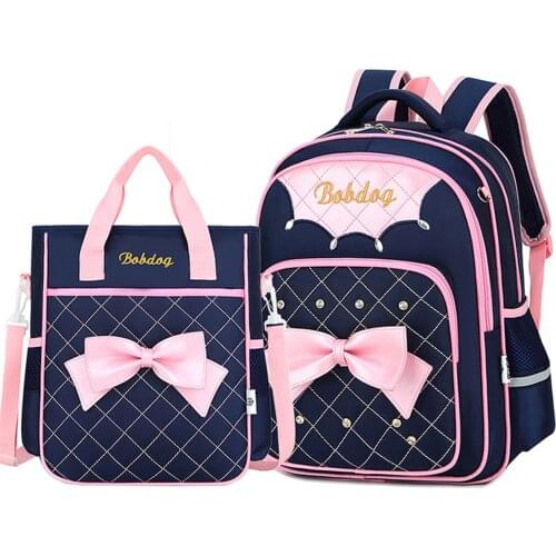 Children School Bags Kids Elementary Backpack Girls Schoolbag Primary Book Bags Backpack 2pcs/set