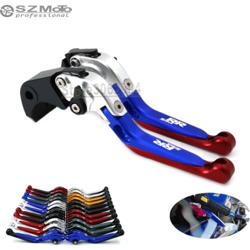 For BMW S1000RR S1000 RR 2010-2018 2015 Aluminum Motorcycle Folding Extendable Adjustable Brakes Clutch Levers With LOGO CNC