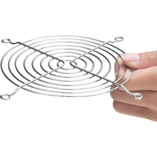 Hot PC DC Fan 120mm 12cm Silver Tone CPU Grill Protector Metal Finger Guard