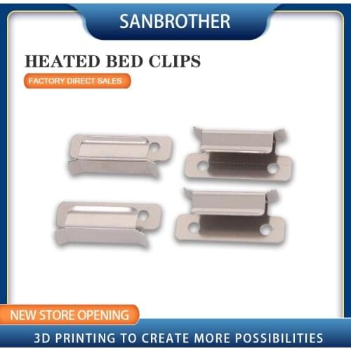 SANBrother 4pcs/lot 3D Printer Heated Bed Clips CLIP 7mm For A3S A5S 3D Printer