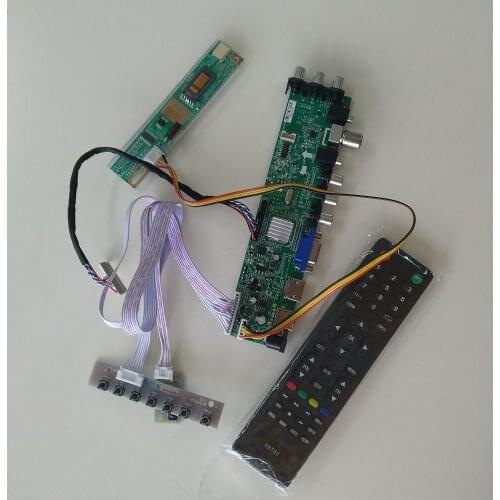 Kit for LP171WP4(TL)(N2)/LP171W01(A4) VGA AV digital DVB-C LCD USB HDMI 30pin 17.1" 1 CCFL TV controller board 1440X900 3363 DVB