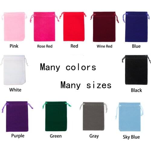 10Pcs Drawstring Pouch Bag with Jewelry Bag Christmas Wedding Gift Bags&Pouches With Velvet bag wholesale Storage for Travel Bag