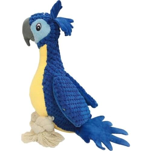 Stuffed Dog Toys Tug of War Plush Pet Toy Cute Squeak Toys Chew-Resistant Soft Chew Toys for Puppy and Dogs of All Ages